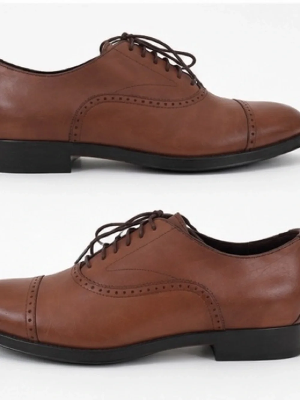 Cole Haan Grand 360 Brown Leather Cap Toe Oxfords 9.5M Waterproof
